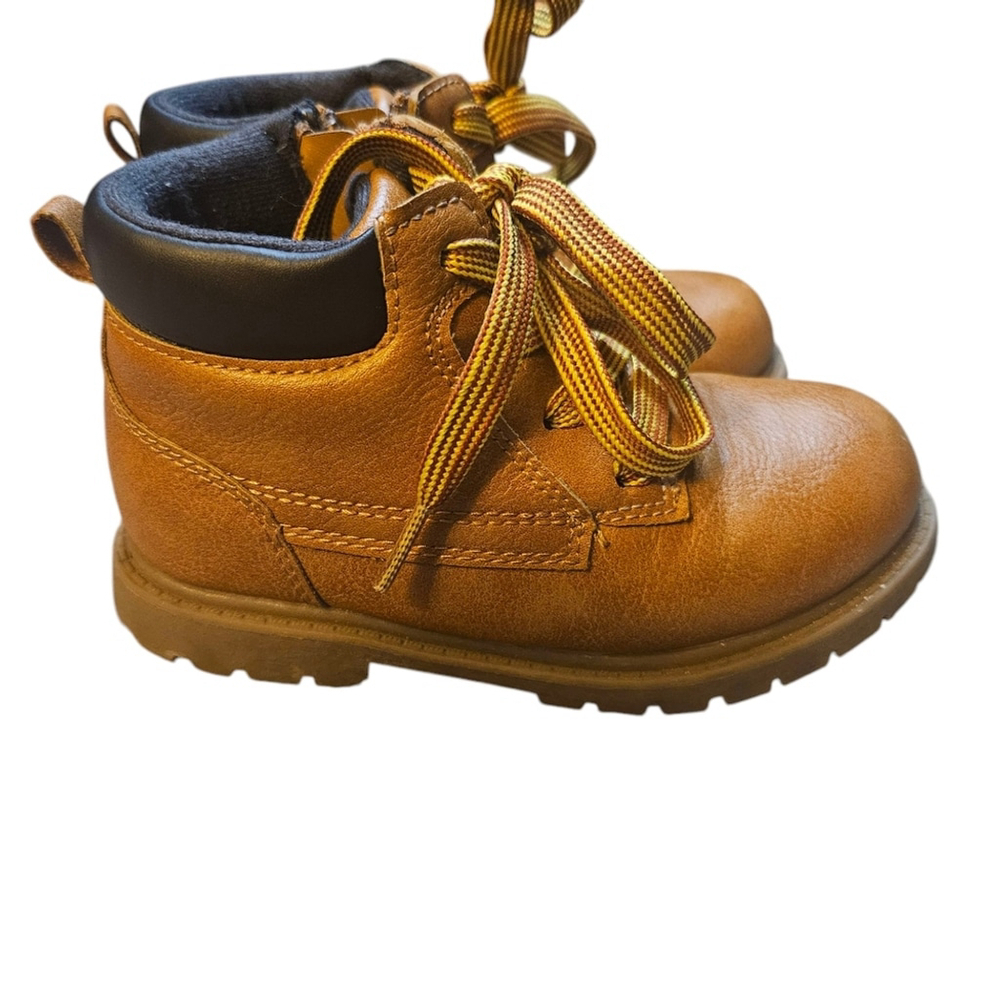 Carter's 11 Tan High-Top Faux Leather Boots - Picture 9 of 9